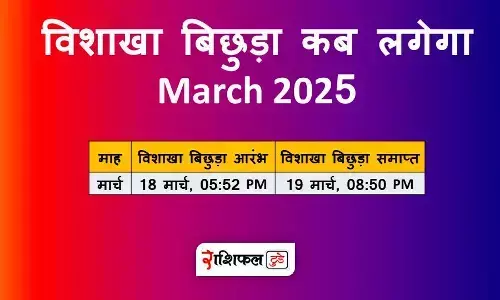 विशाखा बिछुड़ा कब लगेगा 2025 विशाखा बिछुड़ा कब लगेगा 2025