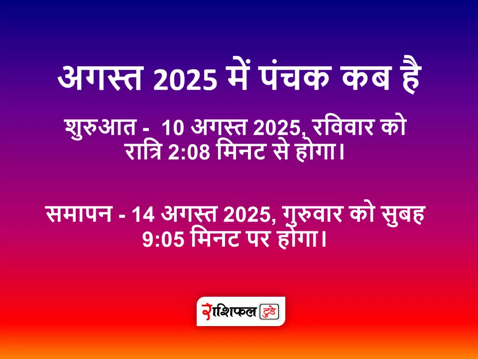 Panchak August 2025